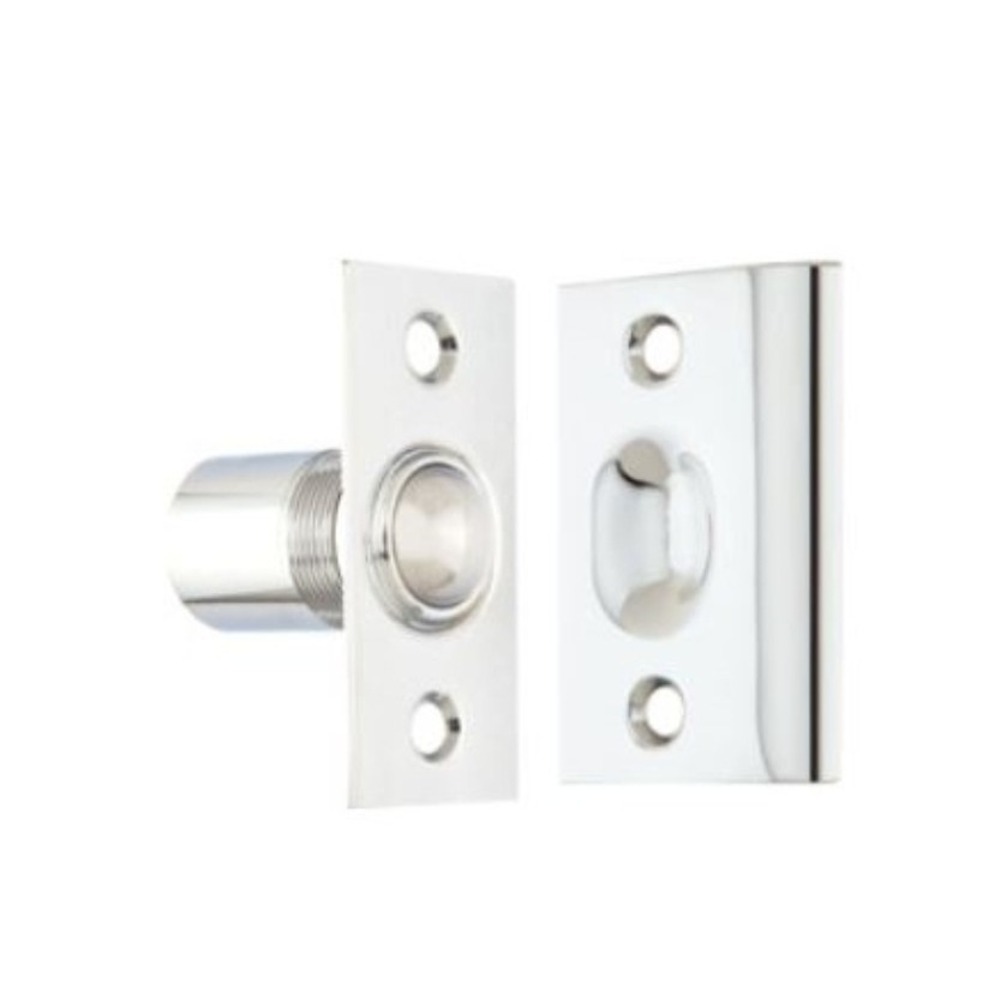 Emtek Ball Roller Door Catch Set 880226 Polished Chrome Brass Hardware